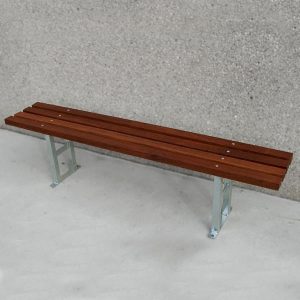 Slim timber bench seat