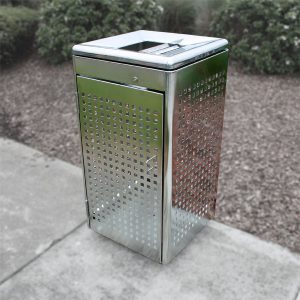 All stainless designed bin surround