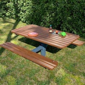 Pedestal Timber Park Table