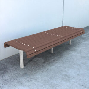 Inground Curved Park Bench Seat