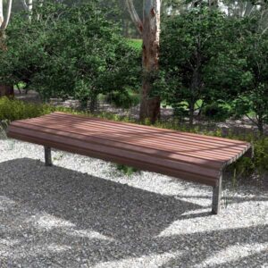 Contoured Park Bench