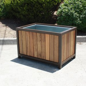 Mitchell Planter with timber panelled sides