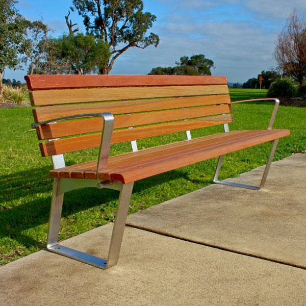 Commercial Outdoor Seat with back