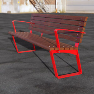 Park Seat with back and armrests