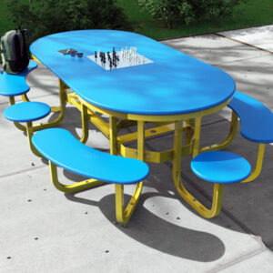 Large 12 seat outdoor table setting