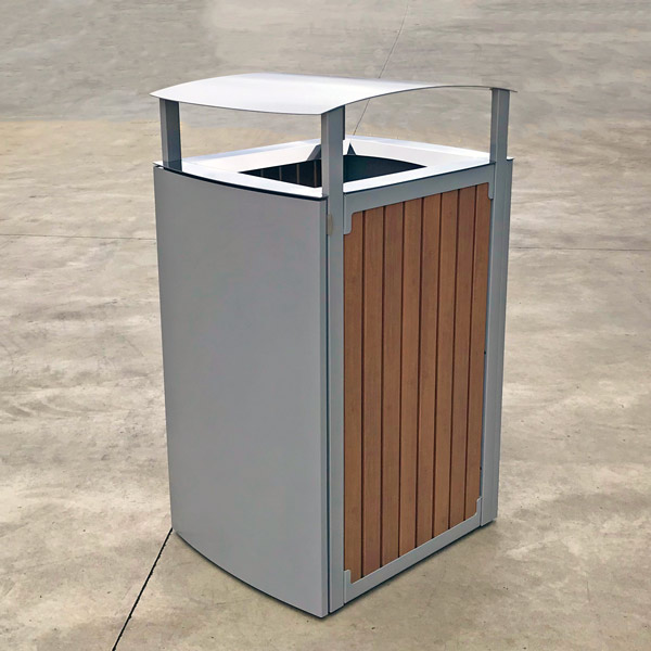 Timber-Look batten panelled bin surround