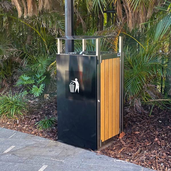 Bin Enclosure with Timber sides