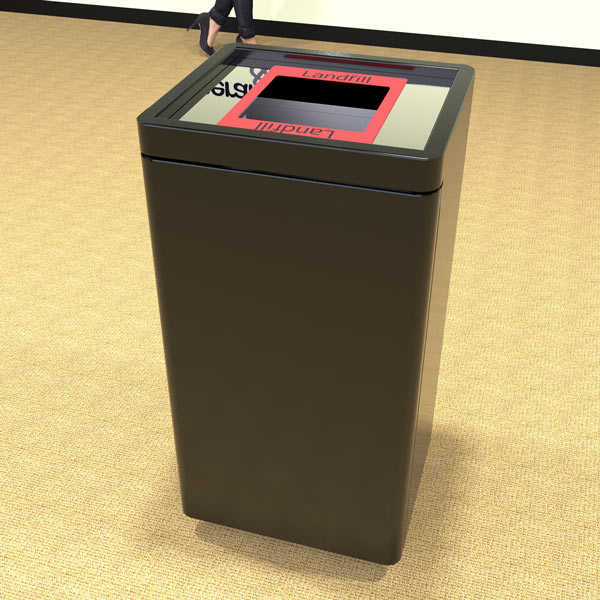 Single Tub Internal Recycling Bin