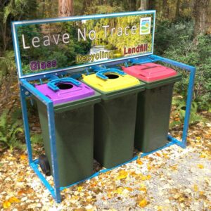 Locking Wheelie Bin Station
