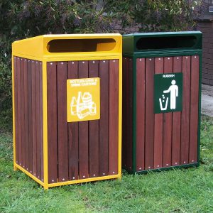 Frogmouth bin surrounds with timber sides
