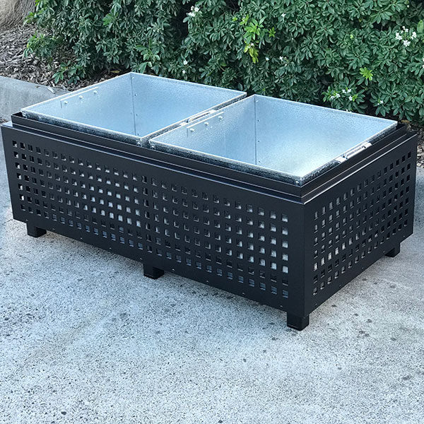 Powdercoated Cafe Planter Box with Perforations