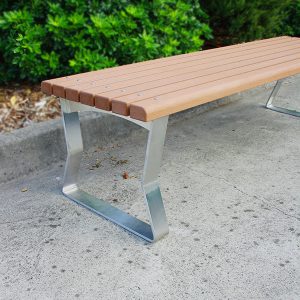 Bench seat with rot and rust proof materials