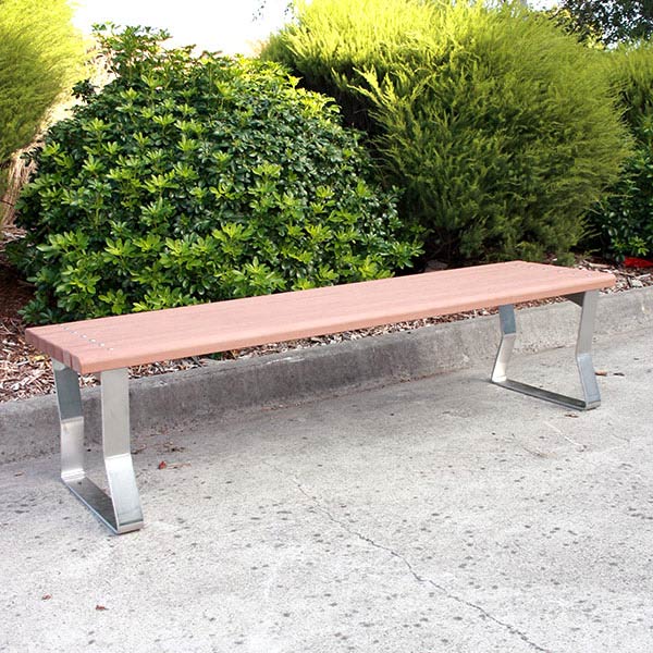 Heavy duty outdoor bench by Draffin Street Furniture