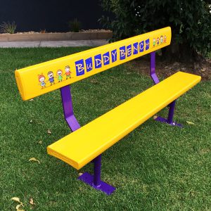 Yellow buddy bench