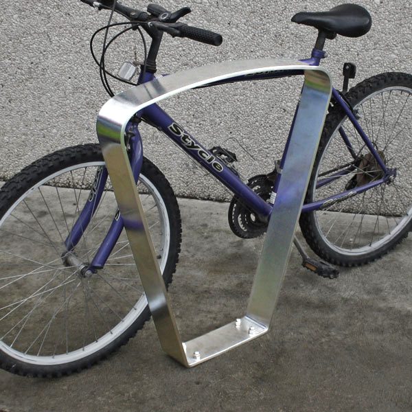 All stainless steel bike rail