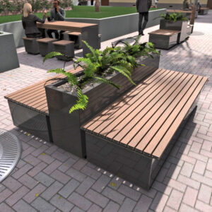 Large Modular Outdoor Benches