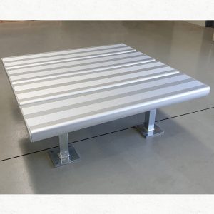 Square Aluminium Platform Bench