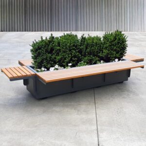 Planter Box Cantilevered Bench