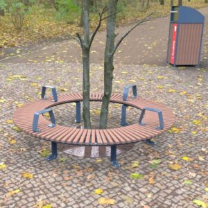Tree Hugger Bench with fin style legs