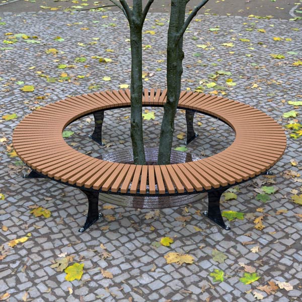 Tree Hugger Bench with fin style legs