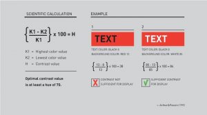 Contrast Calculation