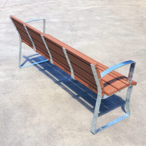 Airlie seat with back, Enviroslat battens