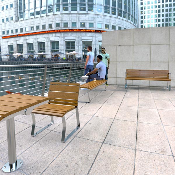 Airlie Freestanding Street Furniture Suite