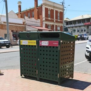 800 series bin surround - Dual Bay Rubbish and Recycle