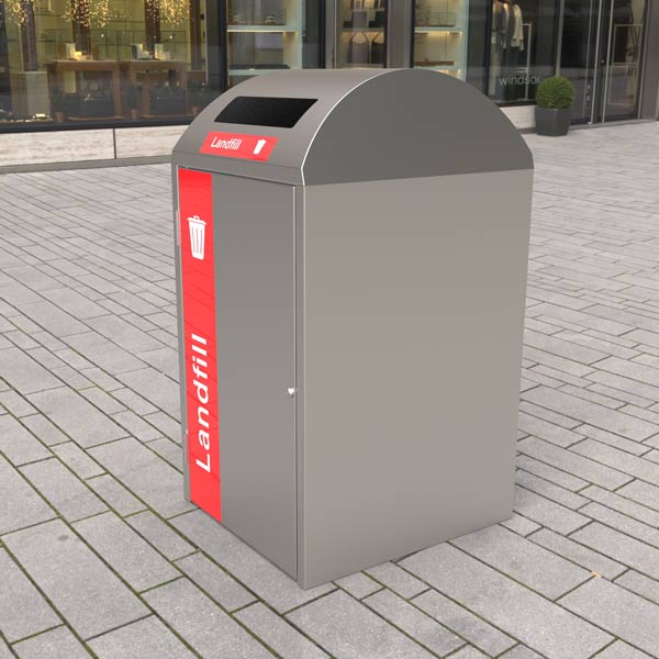 Bin Enclosure with dome cover
