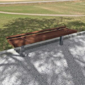 Park Bench with Composite Battens