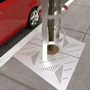 Custom Stainless Steel tree guard and Tree Grate