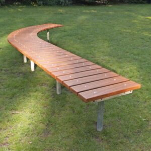 Curved and straight benches