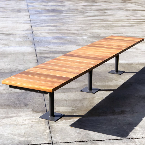 Straight Timber Bench