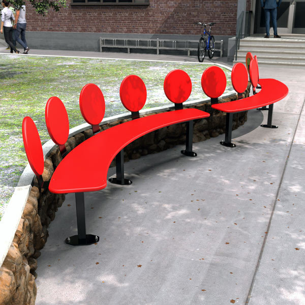 Curved Park Bench Seat