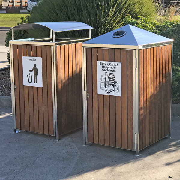 Timber Clad bin surrounds