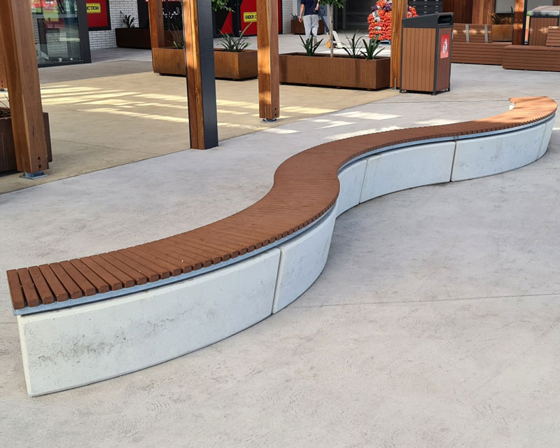 Curved Outdoor Benches