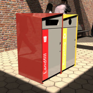 Heavy-Duty Rubbish and Recycle Bins