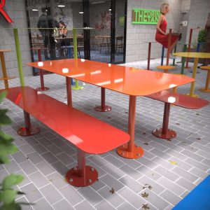 Spectrum All Steel Table Setting