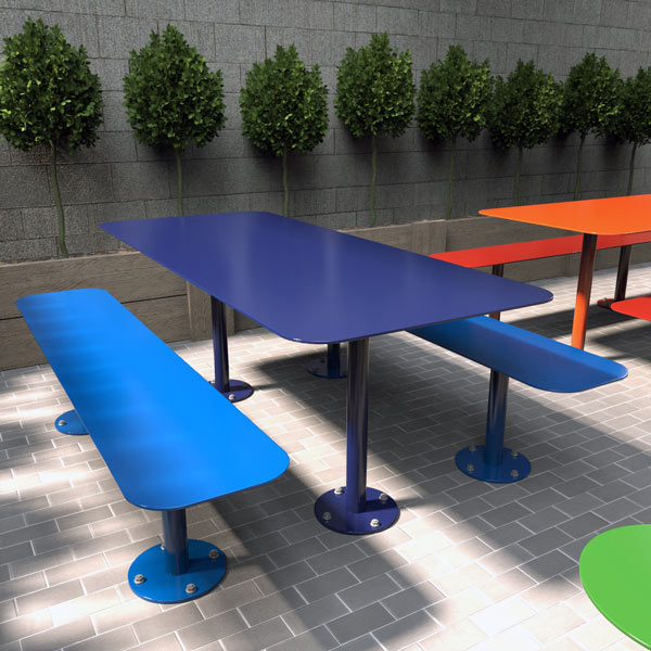 Spectrum Powdercoated all steel table setting