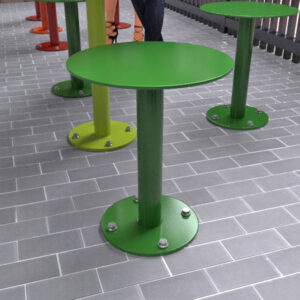 All Stee Basic Round Outdoor Stool