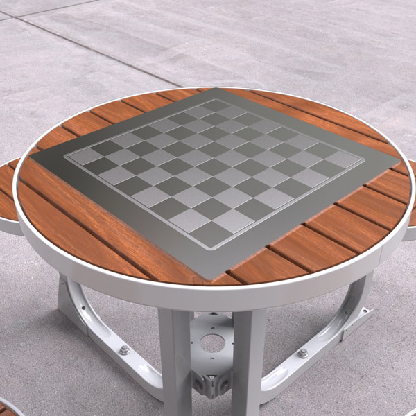 Stainless Steel Outdoor Chess Board