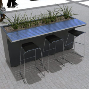 Outdoor Bar Table with PLanter