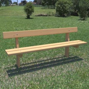 Timber Seat with Back