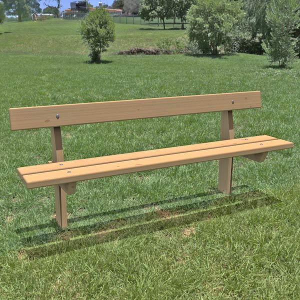Timber Seat with Back