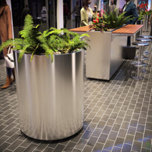 Shopping Centre with Planters