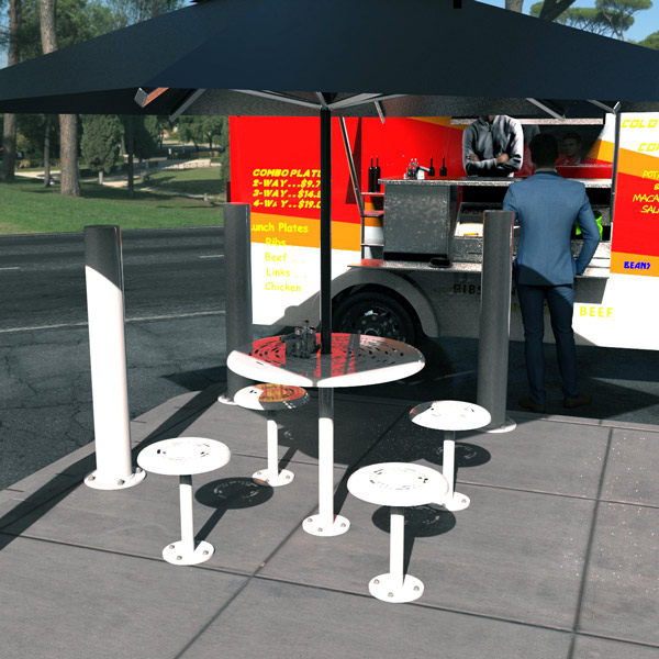 Food Truck cafe setting