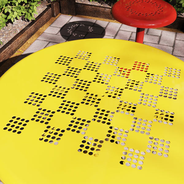 Outdoor Chess Perforated Pattern