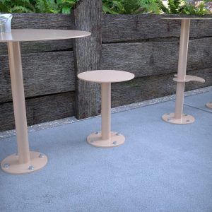 All Steel Outdoor Stool