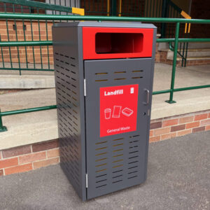 Flat Top frogmouth bin enclosure at Jasper Road Public School Baulkham Hills NSW