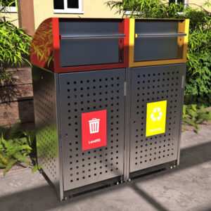 Self Closing Public Bin